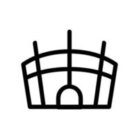 stadion pictogram vector. geïsoleerde contour symbool illustratie vector