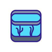 aquarium pictogram vector. geïsoleerde contour symbool illustratie vector