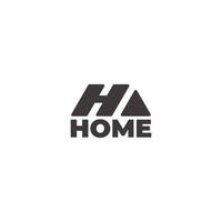 letter h home tekst eenvoudig geometrisch symbool vector