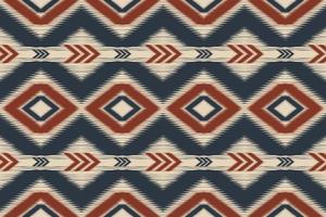 abstracte ikat naadloze patroon. geometrische etnische in tribal. ontwerp voor achtergrond, illustratie, verpakking, kleding, batik, stof, borduurwerk. vector