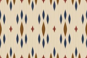 abstracte ikat naadloze patroon. geometrische etnische in tribal. ontwerp voor achtergrond, illustratie, verpakking, kleding, batik, stof, borduurwerk. vector