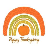 happy thanksgiving achtergrond, bedankt, pompoen icoon herfst herfstbladeren vector