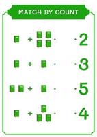 match door telling van notebook, spel voor kinderen. vectorillustratie, afdrukbaar werkblad vector