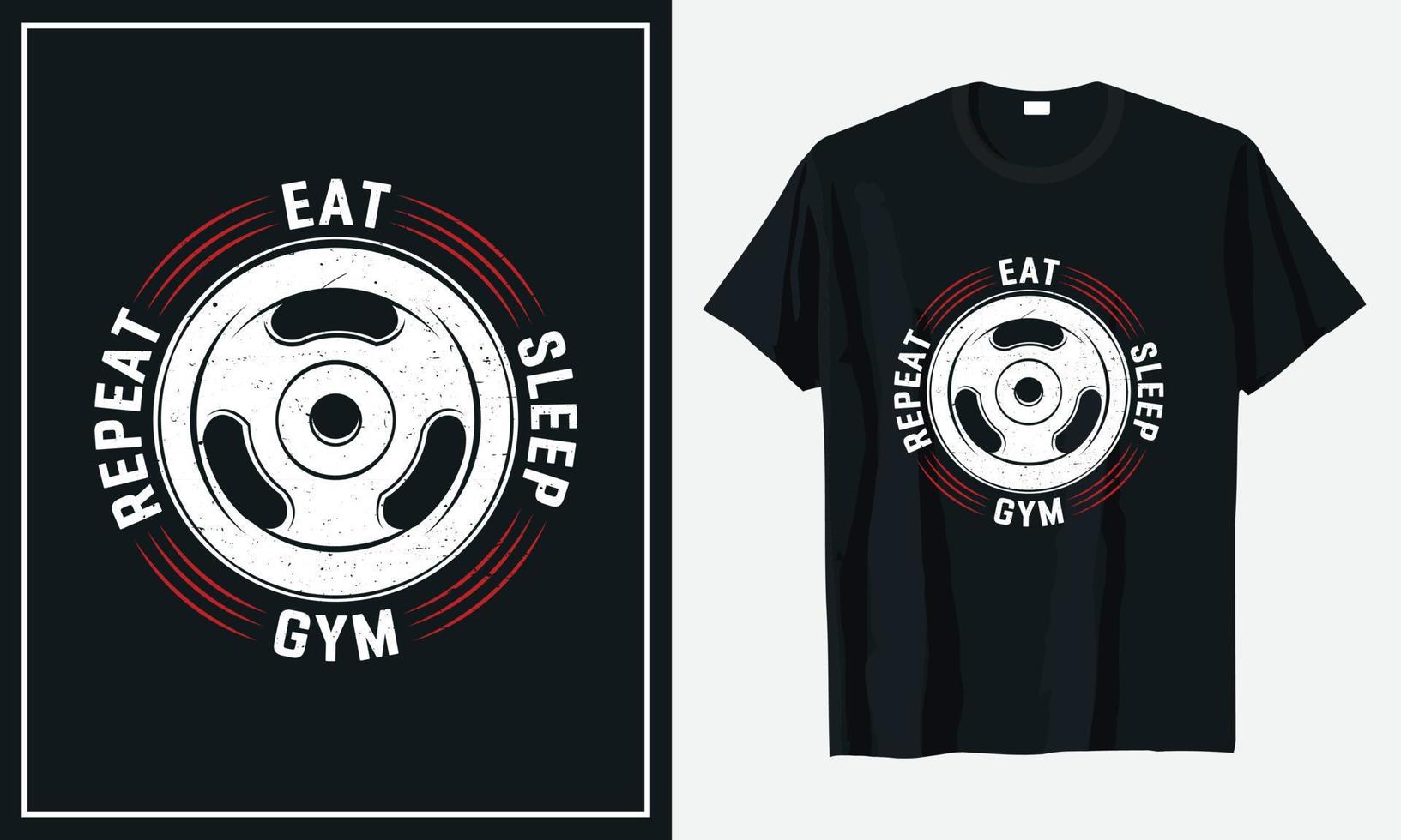 gym fitness dagliga liv t-shirt design vektor