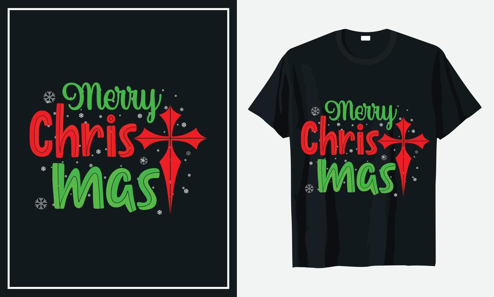 Weihnachts-T-Shirt-Design-Vektor vektor