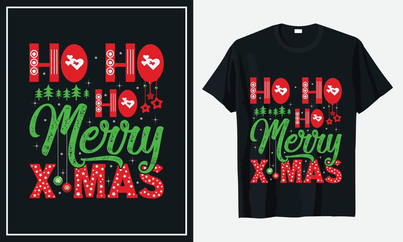 Weihnachts-T-Shirt-Design-Vektor vektor