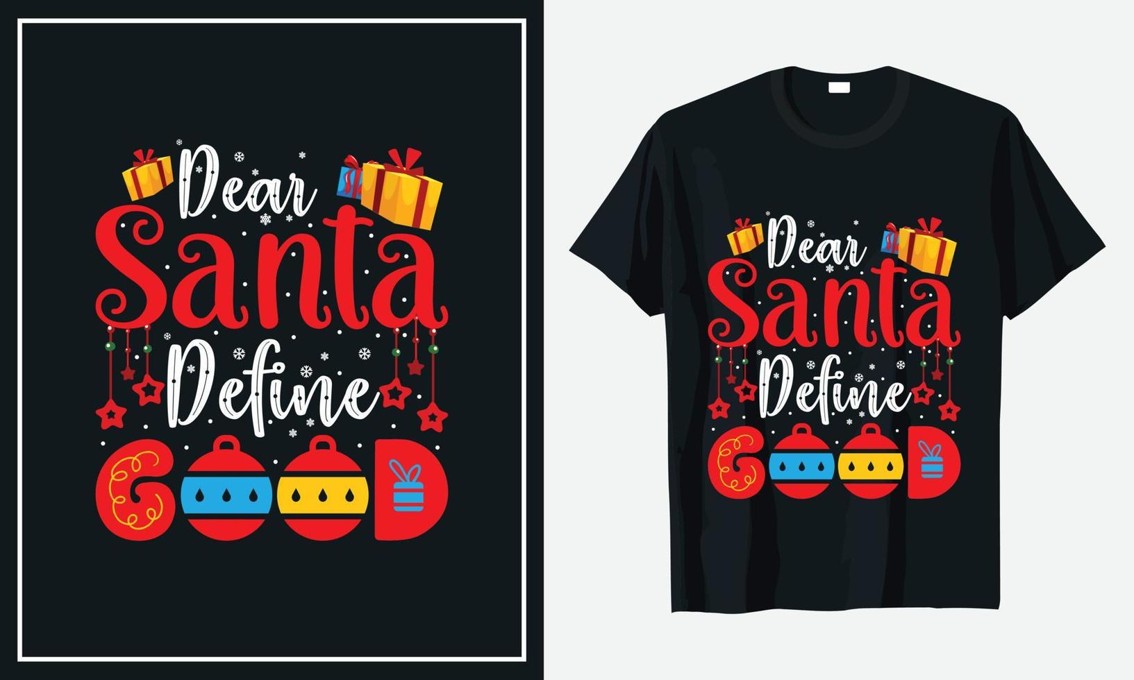 Weihnachts-T-Shirt-Design-Vektor vektor