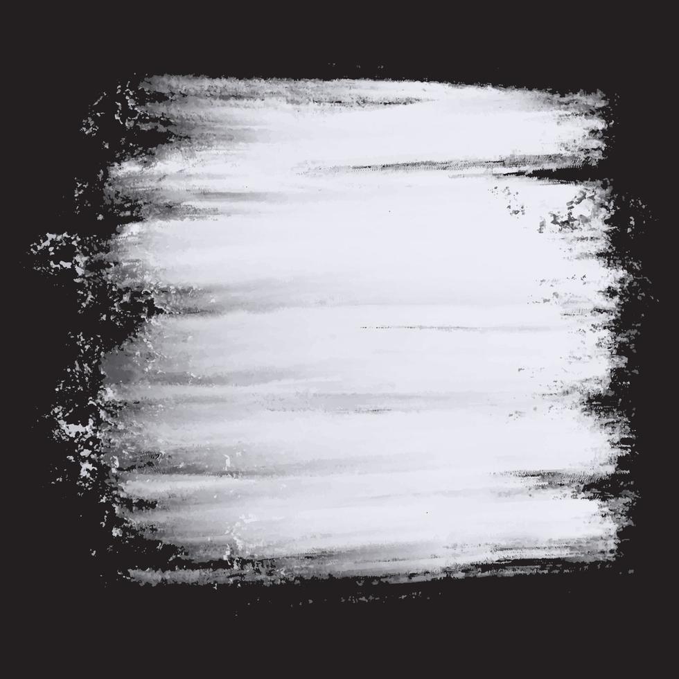 vit olja akrylfärg över svart bakgrund. vit konst pensel färg textur till salu banner och visitkort. vektor illustratör.