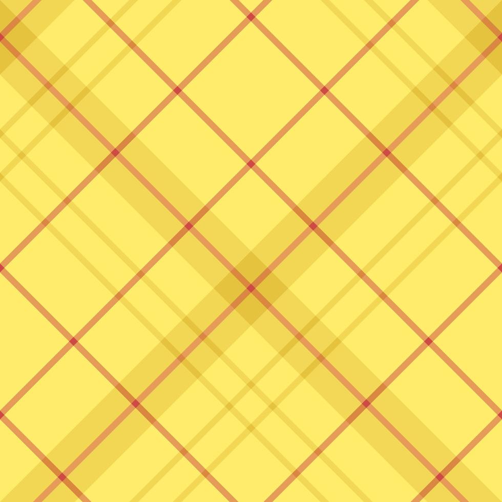 Nahtloses Muster in bezaubernden gelben und roten Farben für Plaid, Stoff, Textil, Kleidung, Tischdecke und andere Dinge. Vektorbild. 2 vektor