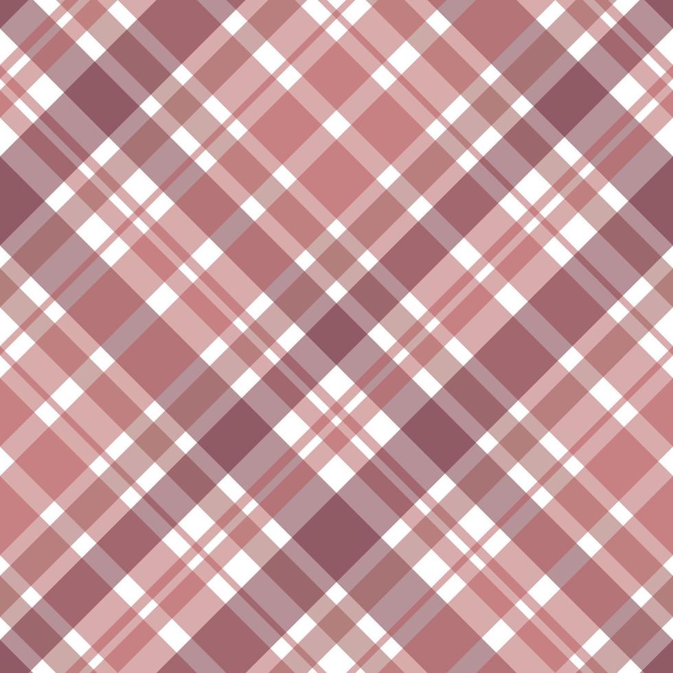 Nahtloses Muster in niedlichen warmen rosa und weißen Farben für Plaid, Stoff, Textil, Kleidung, Tischdecke und andere Dinge. Vektorbild. 2 vektor