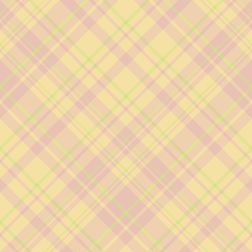 Nahtloses Muster in exquisiten, gemütlichen gelben, rosa und hellgrünen Farben für Plaid, Stoff, Textil, Kleidung, Tischdecke und andere Dinge. Vektorbild. 2 vektor