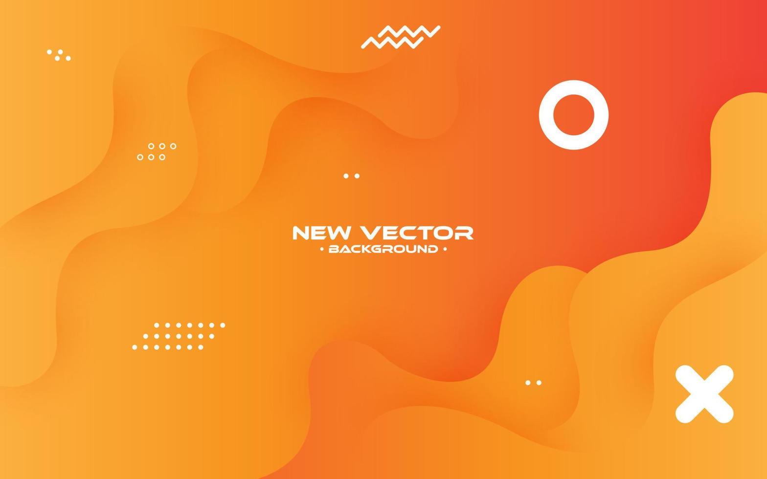 dynamisches strukturiertes Hintergrunddesign im 3D-Stil mit oranger Farbe. vektor