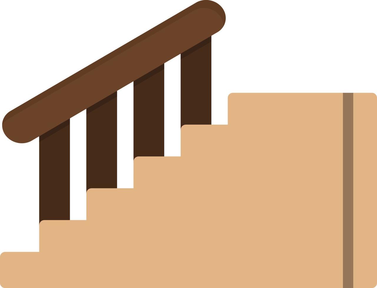 Treppe flaches Symbol vektor