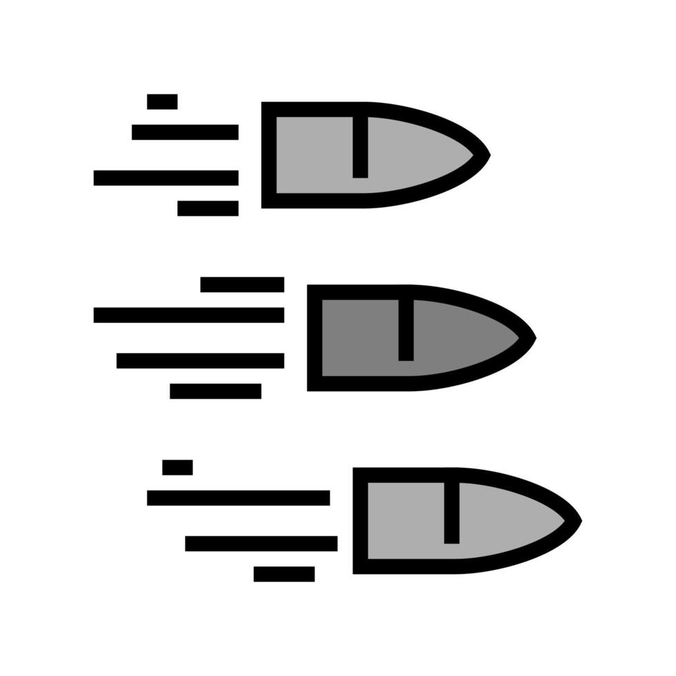 fliegende Kugeln Farbe Symbol Vektor Illustration