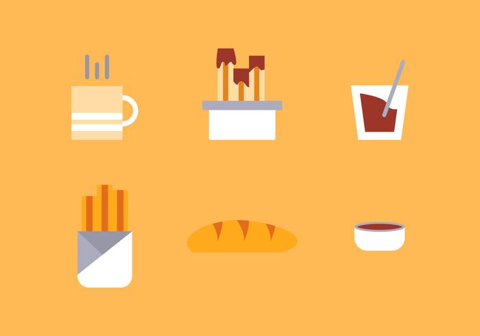 Kostenlose Churros Vector Icons # 2