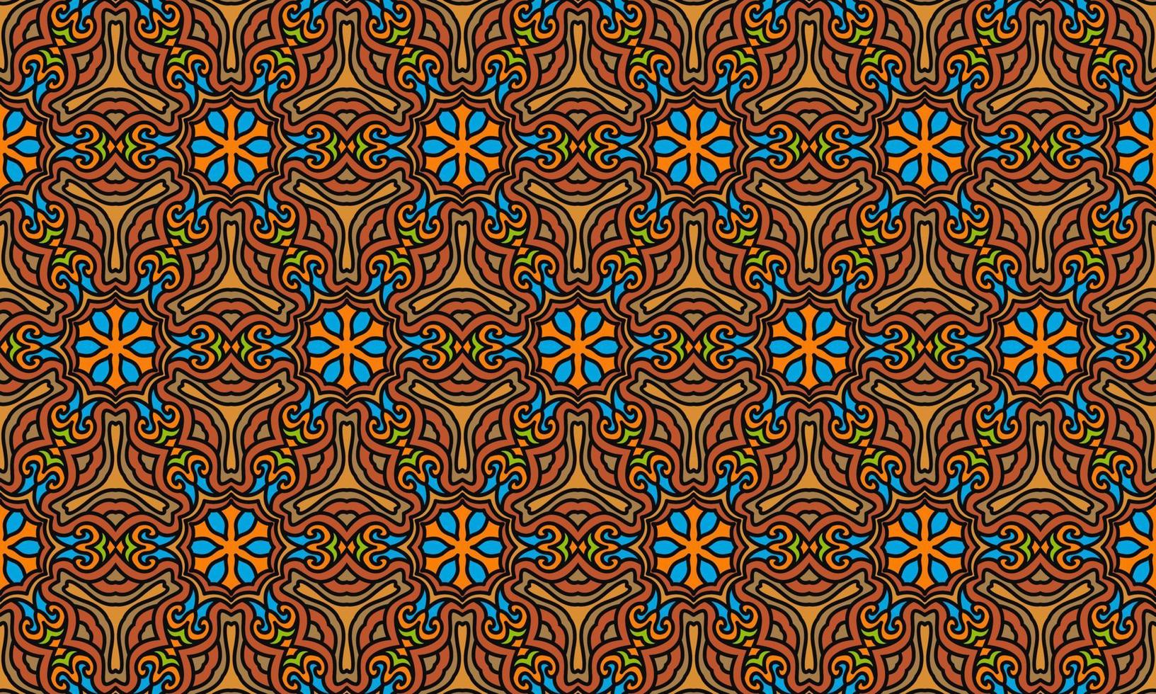 etniska mönster mandala bakgrund vektor