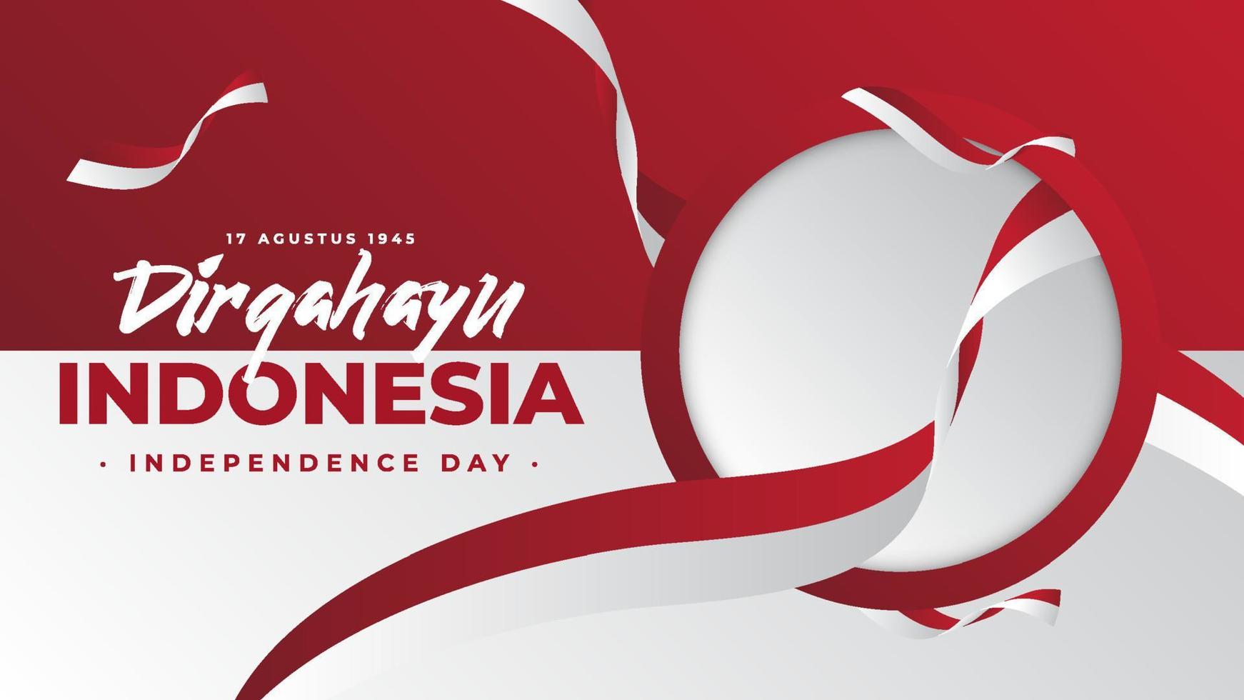 Hintergrunddesign für den indonesischen Unabhängigkeitstag vektor