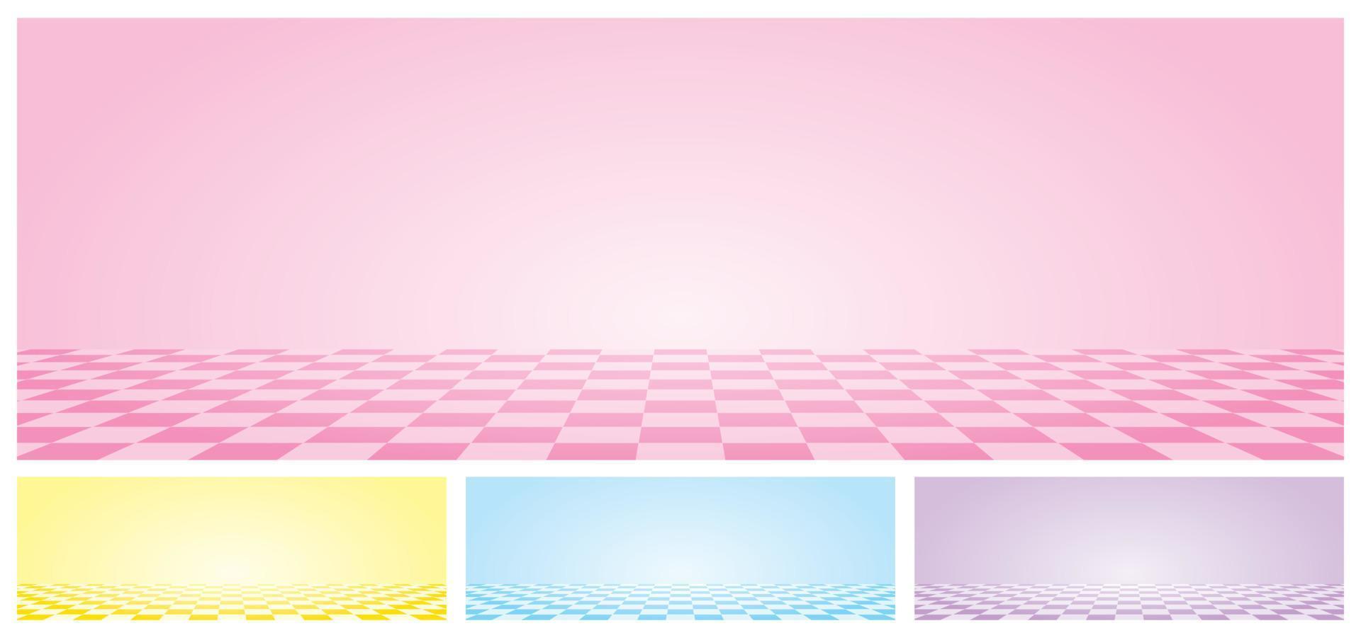 söt pastell rutigt mönster golv bakgrund grafisk vektor samling
