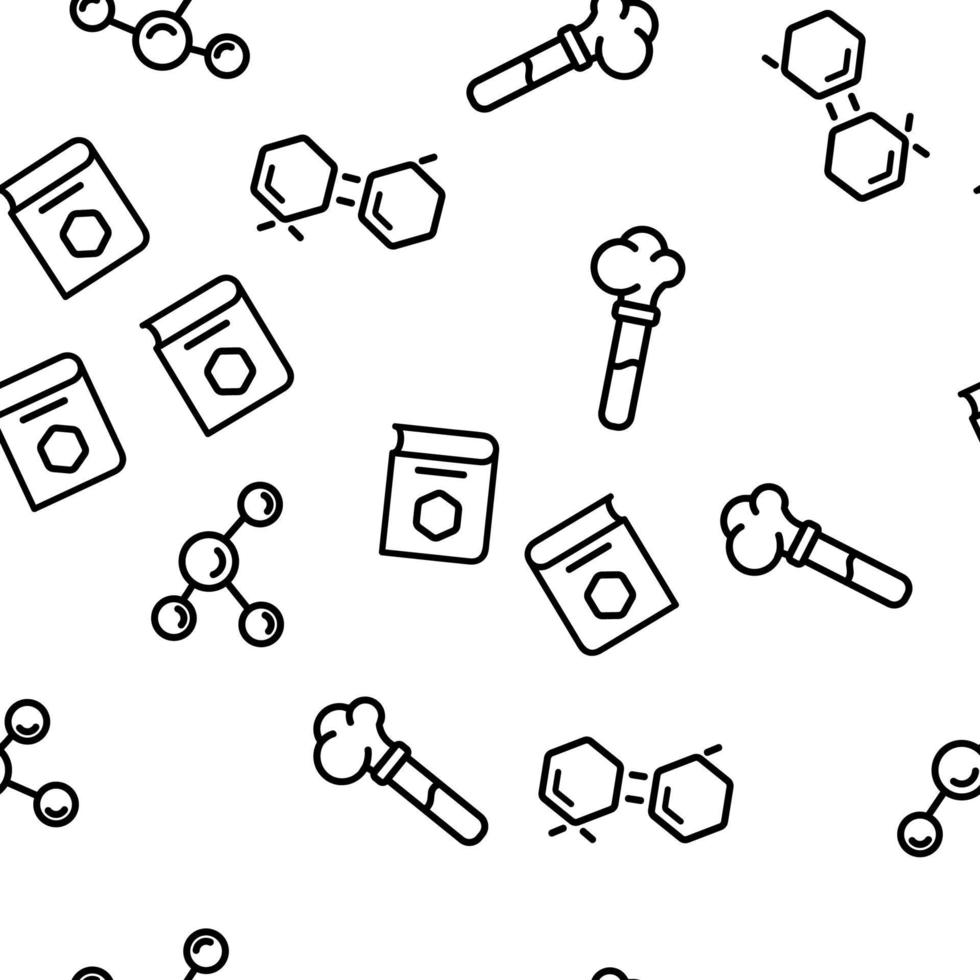 chemieelemente nahtloser mustervektor vektor