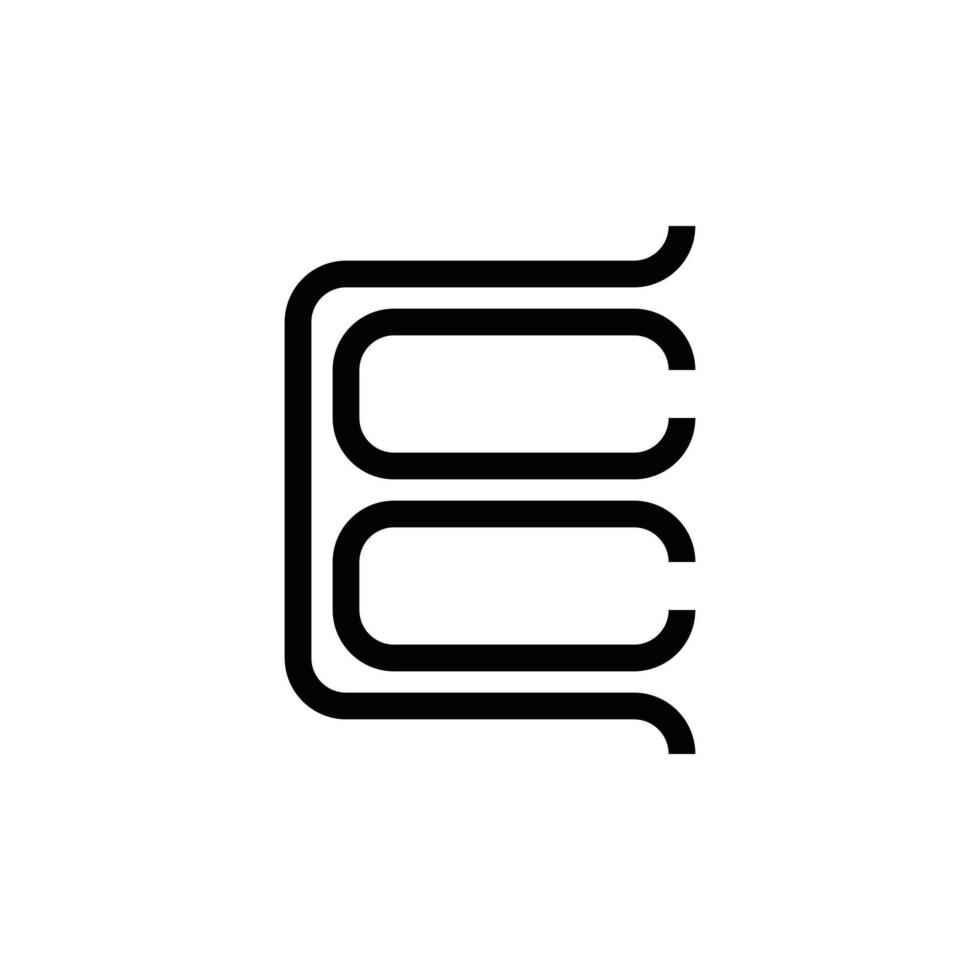 modernes monogrammbuchstabe e-logo-design vektor