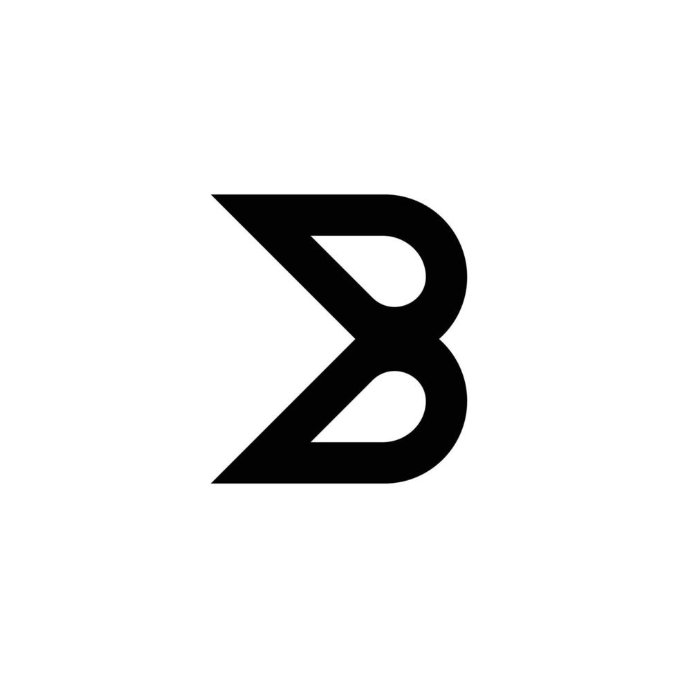 modernes monogrammbuchstabe b logo design vektor