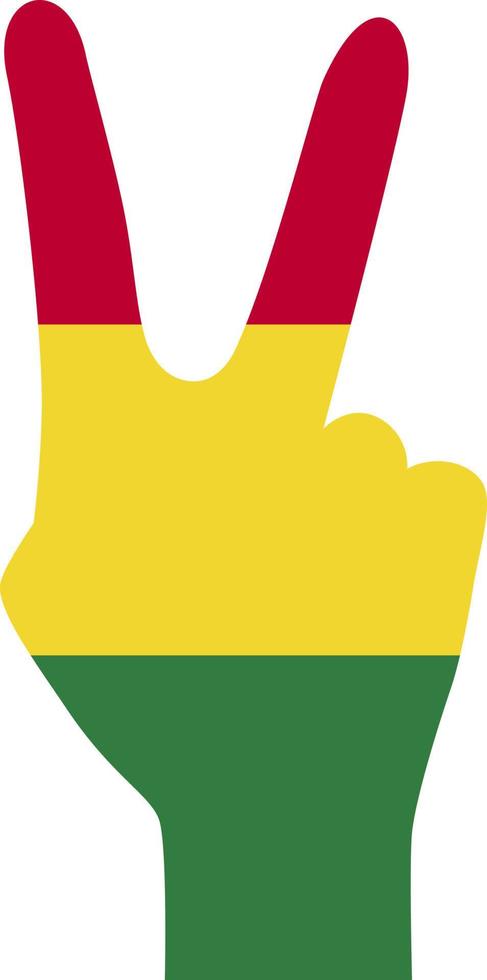 Flagge von Bolivien ist ein Zeichen der Freiheit. vektor