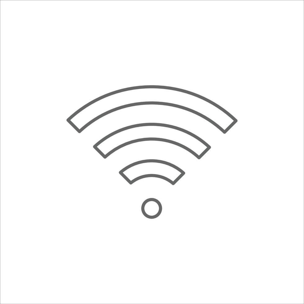 Wifi-Symbol-Vektor-Design-Vorlage auf weißem Hintergrund vektor