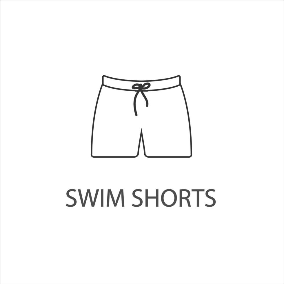 badshorts koncept linje ikon. enkel element illustration vektor