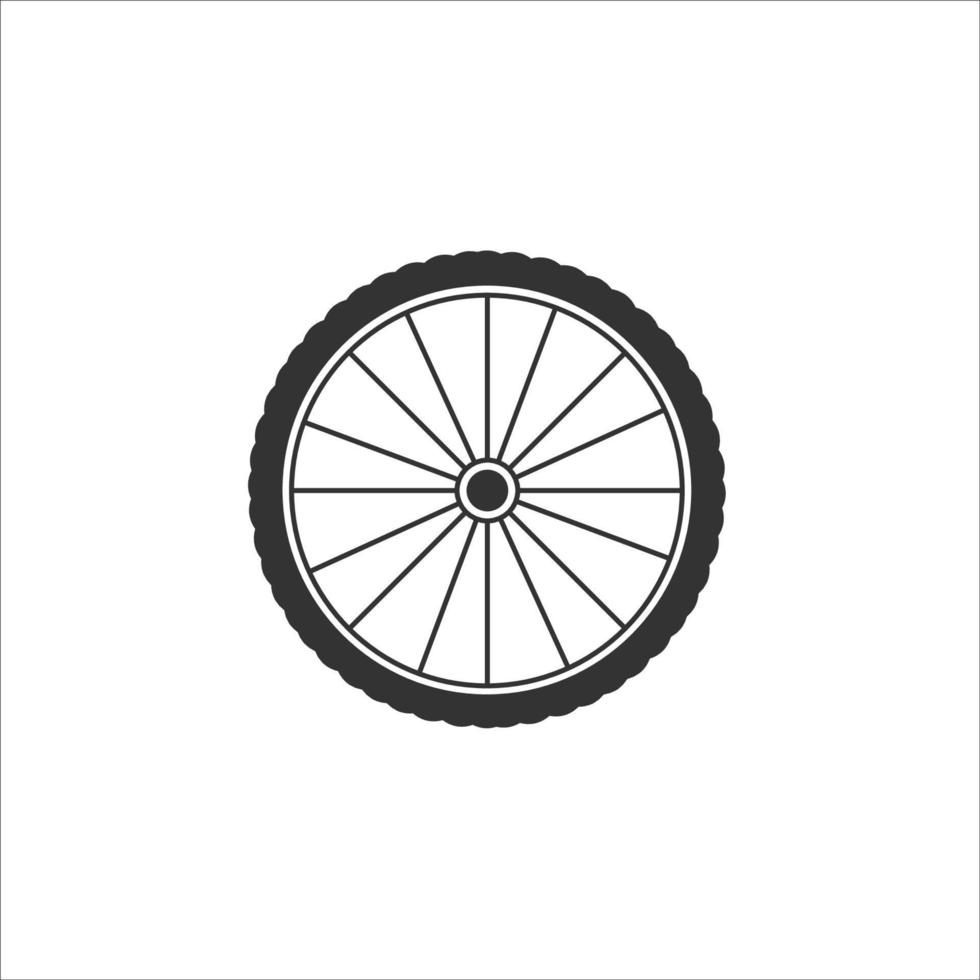 cykelhjul - vektorillustration på vit bakgrund vektor