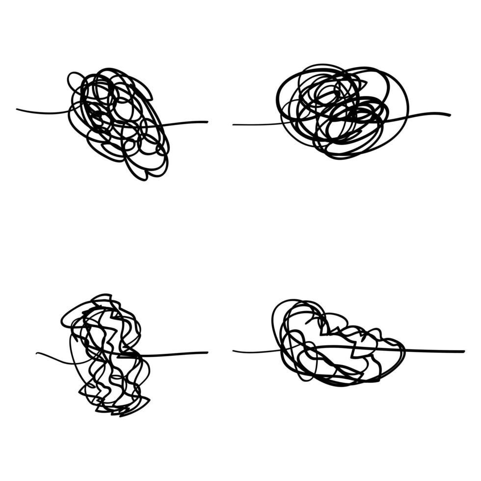 abstraktes handgezeichnetes Kritzelgekritzel vektor