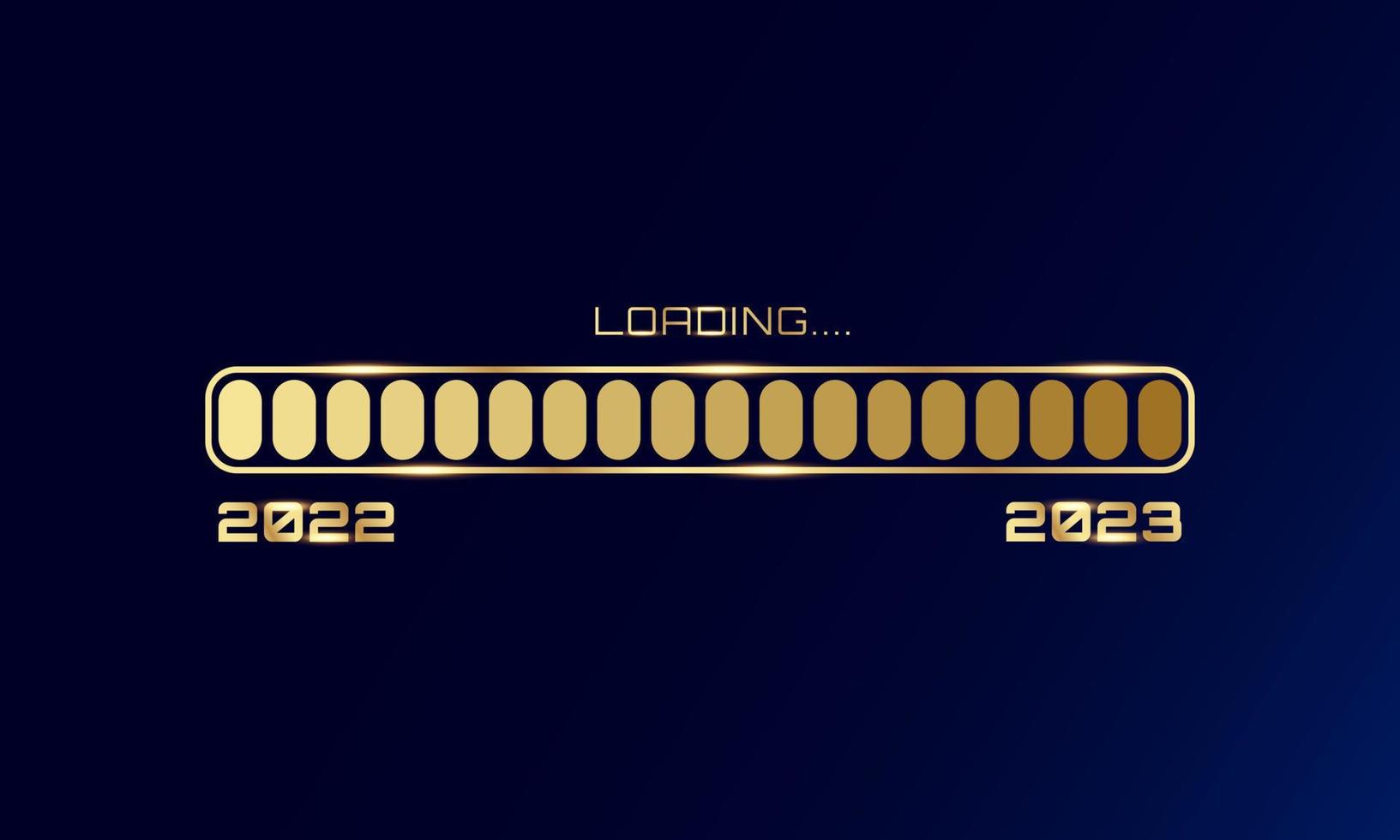 2023 gott nytt år vektorbakgrund med lastningskoncept vektor