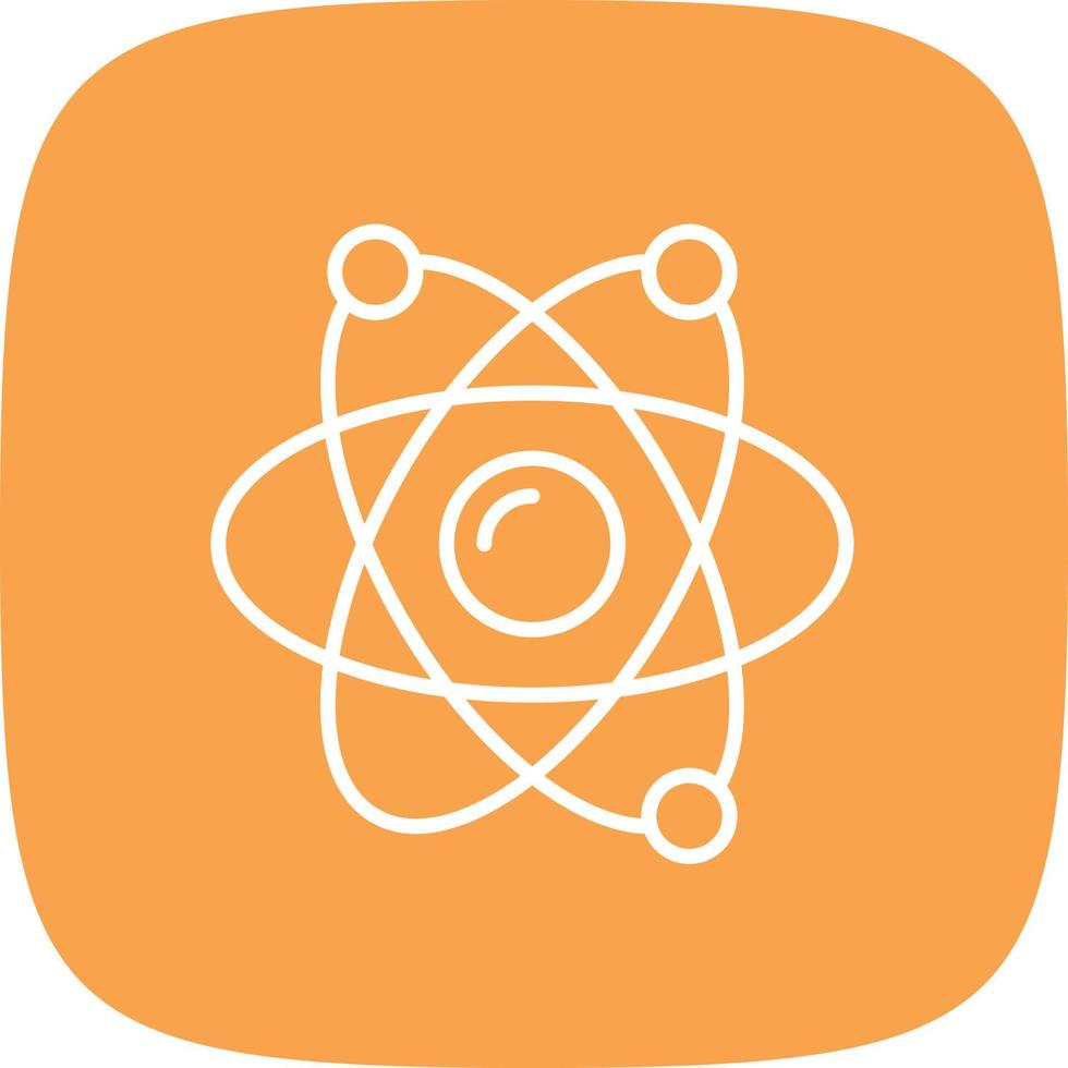 atomlinje runt hörnet vektor