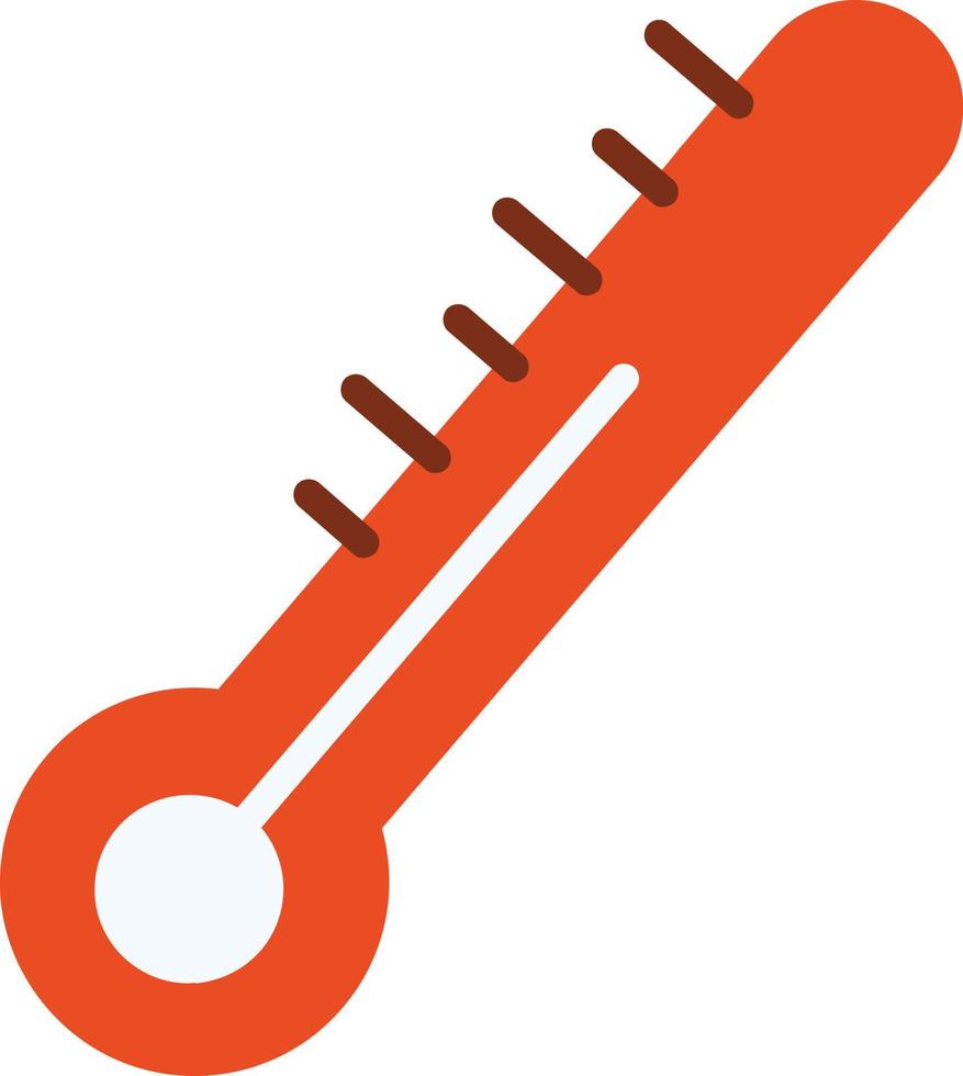 temperatur platt ikon vektor