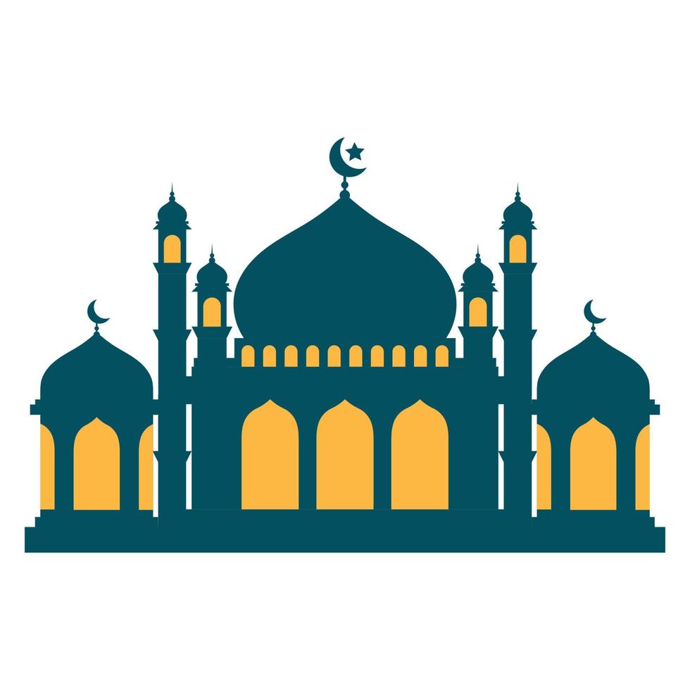 Moschee Symbol ClipArt Vektor Illustration Design auf weißem Hintergrund