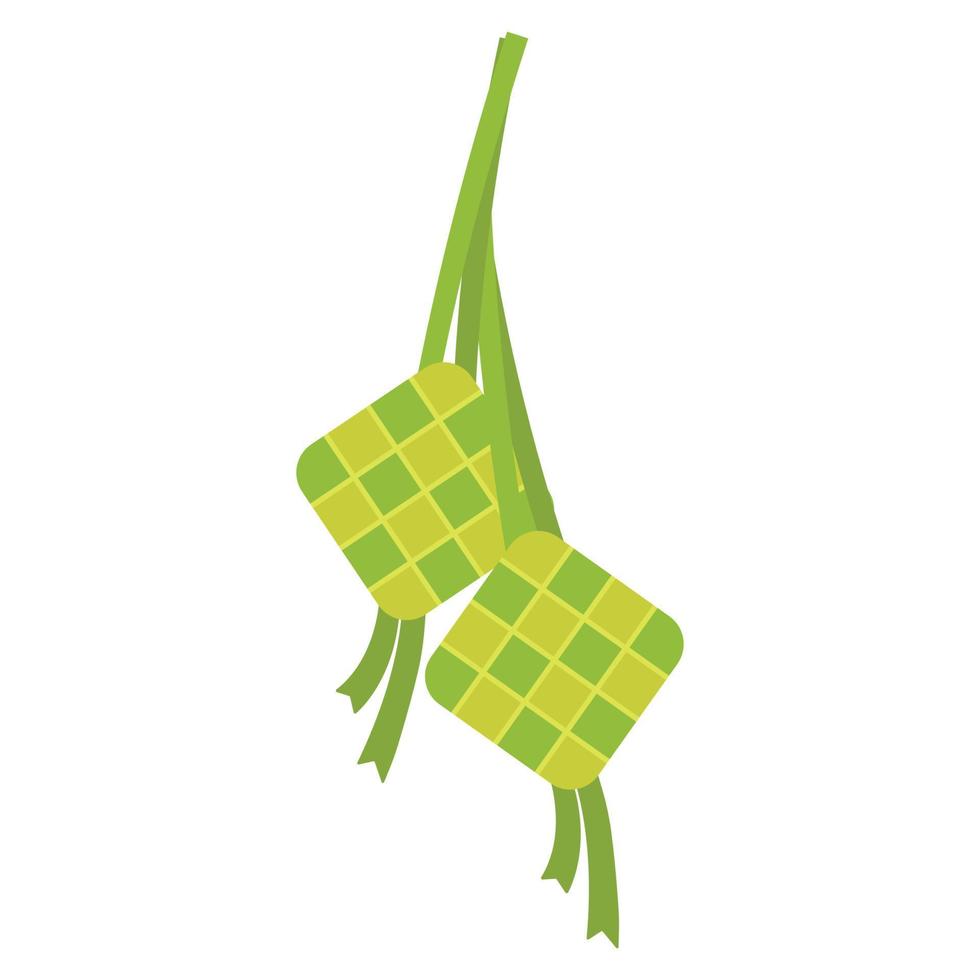 hängande ketupat vektor clip art ikon för ramadan och eid al fitr dekoration element