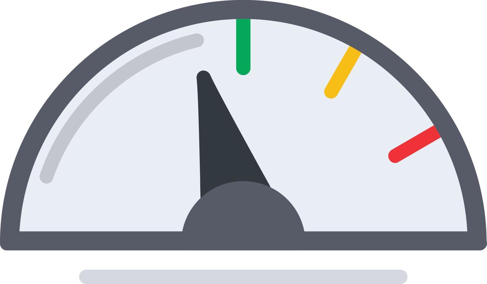 Tachometer flaches Symbol vektor