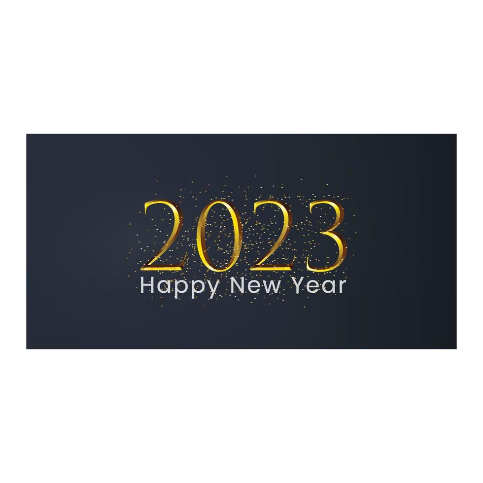 2023 Frohes neues Jahr Hintergrund. Banner mit Zahlen Datum 2023. Vektor-Illustration vektor