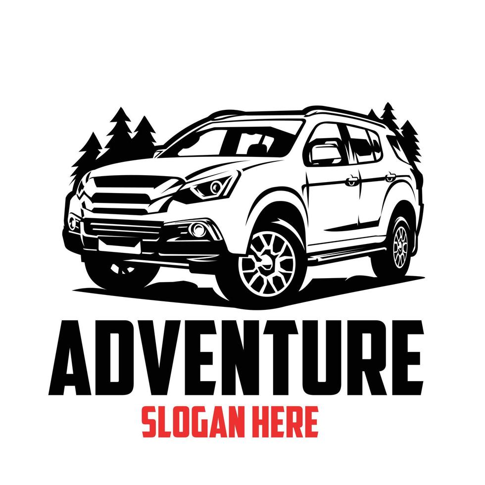 Adventure-Car-Logo. Premium-Logo-Design vektor