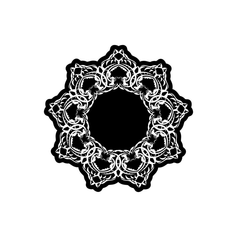 vintage mandala logotyp rund prydnad. dekorativa runda ornament. ovanlig blomform. orientalisk vektor, mönster av antistressterapi. vävning designelement. vektor