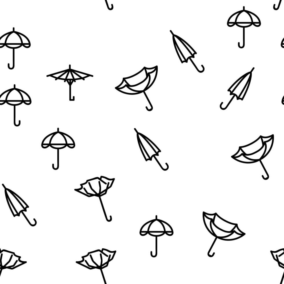 Regenschirm Regen schützen Vektor nahtlose Muster
