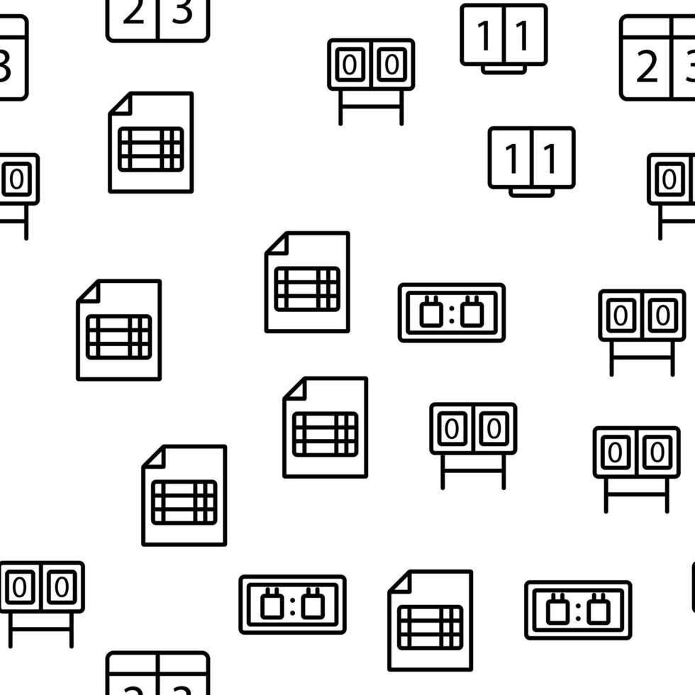 resultattavla spel verktyg vektor sömlösa mönster