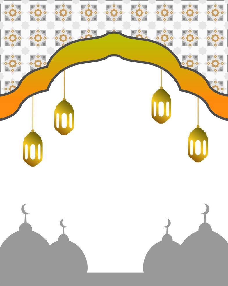 ramadan kareem-vektorillustration. ramadan kareem-vorlage für banner, grußkarte, flyer, einladung und plakatdesign. trendiges ramadan-flaches design für vektorillustration. vektor