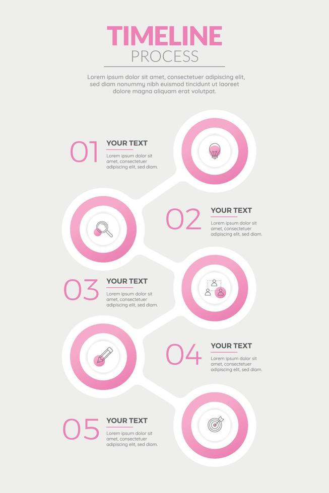 Timeline Infografik Design vektor