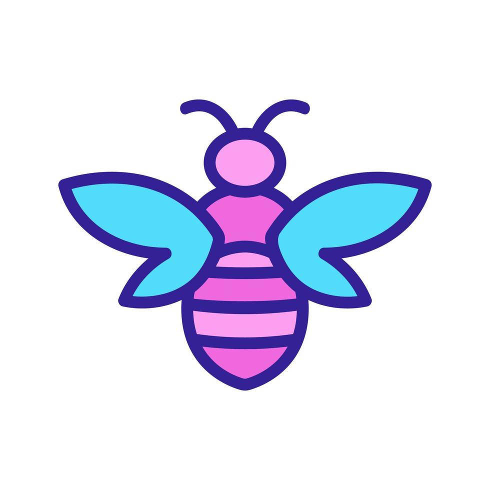 Bienen-Icon-Vektor. isolierte kontursymbolillustration vektor