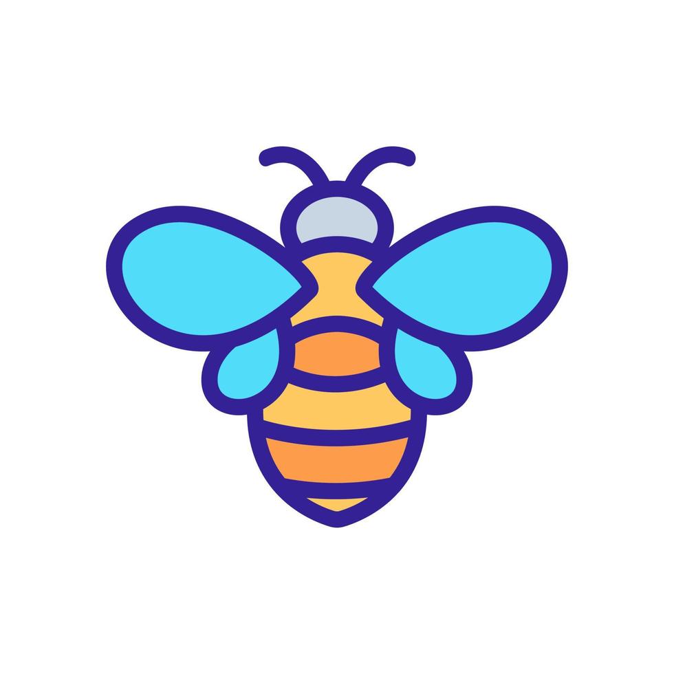 Bienen-Icon-Vektor. isolierte kontursymbolillustration vektor