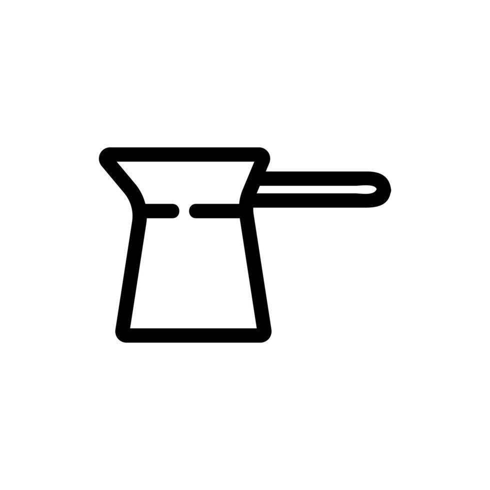 Symbolvektor für Kaffeemaschine. isolierte kontursymbolillustration vektor