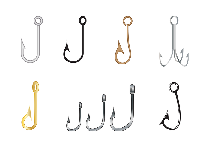 Gratis Fish Hook Vector