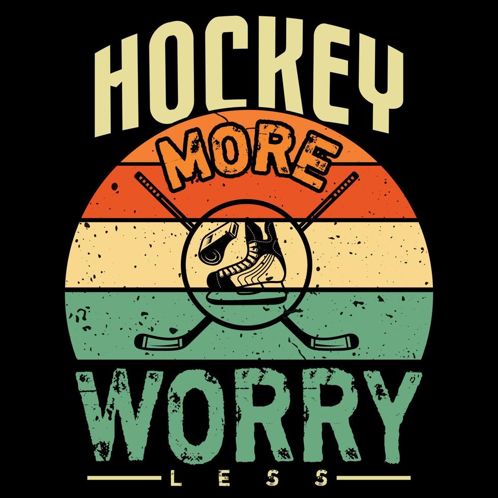 hockey vektor t-shirt design, äta sömn hockey repeat, bunt design, vektor element, illustration