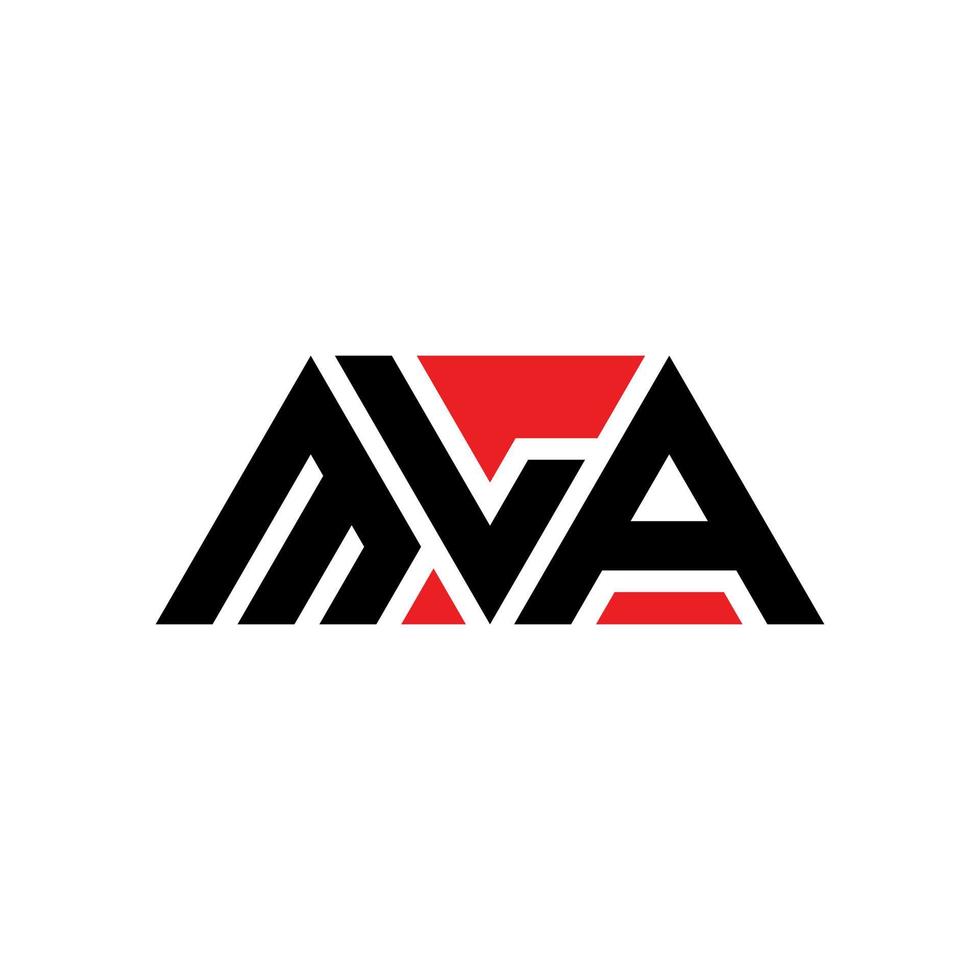 mla Dreiecksbuchstaben-Logo-Design mit Dreiecksform. MLA-Dreieck-Logo-Design-Monogramm. MLA-Dreieck-Vektor-Logo-Vorlage mit roter Farbe. mla dreieckiges logo einfaches, elegantes und luxuriöses logo. mla vektor