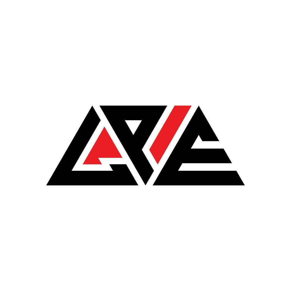 LPE-Dreieck-Buchstaben-Logo-Design mit Dreiecksform. LPE-Dreieck-Logo-Design-Monogramm. LPE-Dreieck-Vektor-Logo-Vorlage mit roter Farbe. lpe dreieckiges logo einfaches, elegantes und luxuriöses logo. lpe vektor